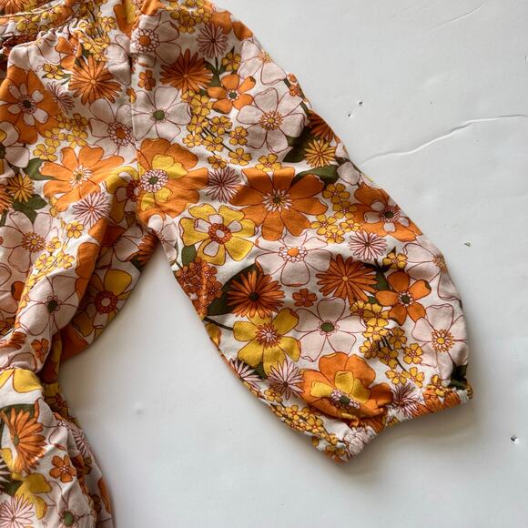 Treasure & Bond Floral Romper - Retro 70s Print - Size M - Picture 3 of 4